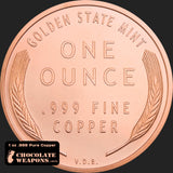 Giant Wheat Penny Solid .999 Pure Copper Round Coin