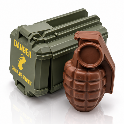 Chocolate Grenade - Solid Milk Chocolate MKII 'Pineapple' Hand Grenade