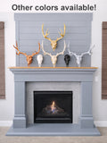 Life Size Deer Skull and Antlers Wall Mount Replica | Faux Taxidermy European Skull & Antler Decor