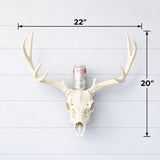 Life Size Deer Skull and Antlers Wall Mount Replica | Faux Taxidermy European Skull & Antler Decor