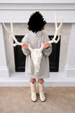 Life Size Deer Skull and Antlers Wall Mount Replica | Faux Taxidermy European Skull & Antler Decor