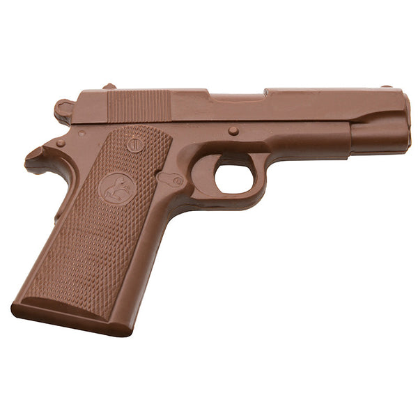 Chocolate Gun - Full-sized Solid Milk Chocolate 1911 Handgun ...